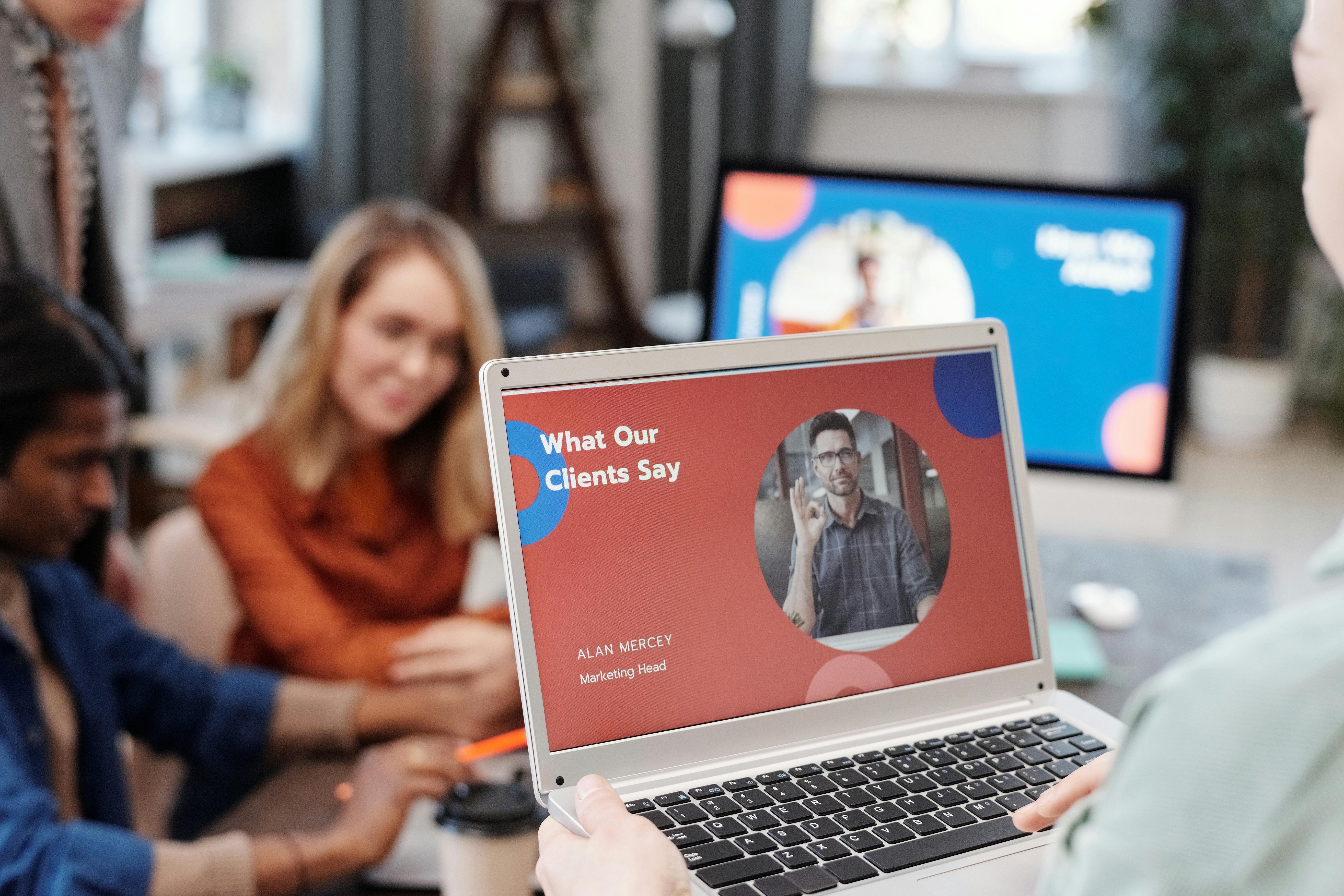 Agency website mockup